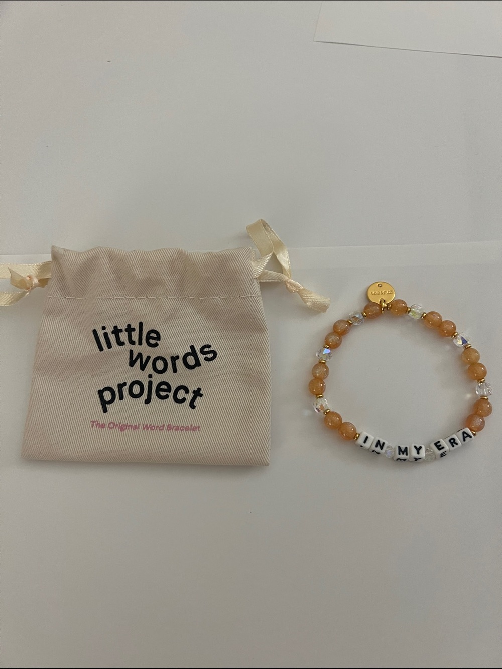 Kids 'In My Era' Beaded Bracelet - Peach